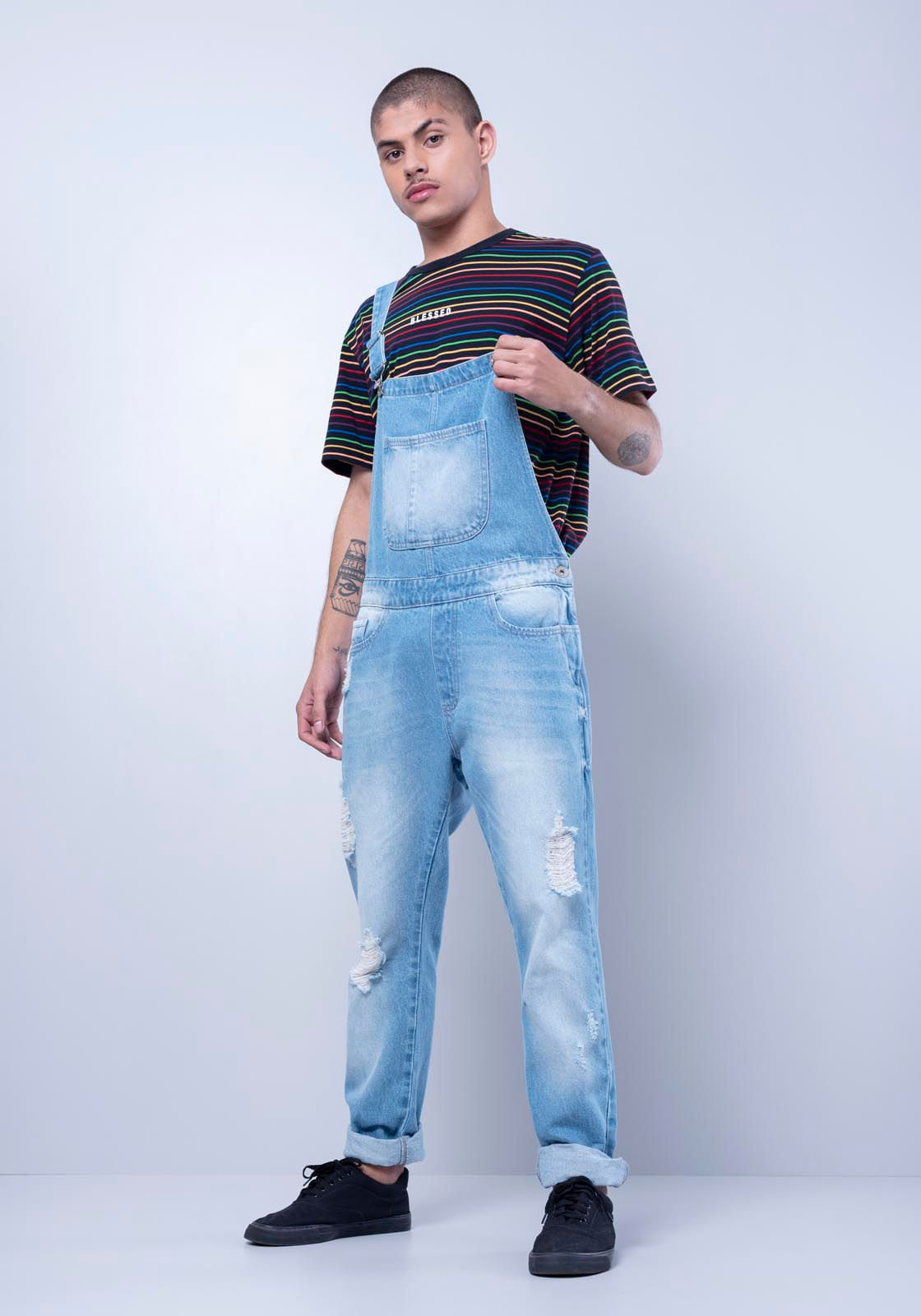 macacoes jeans masculino