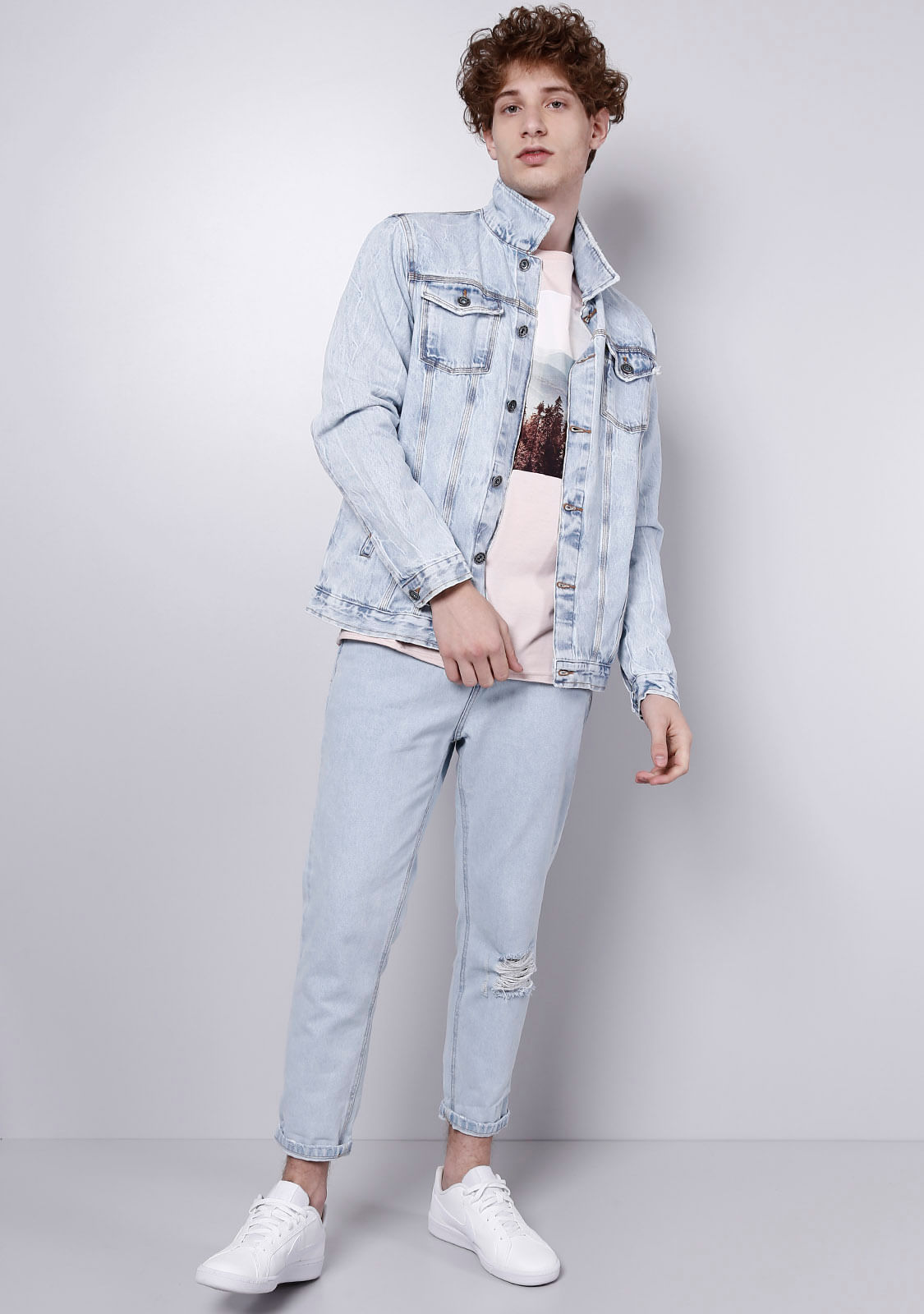 jaqueta jeans delave