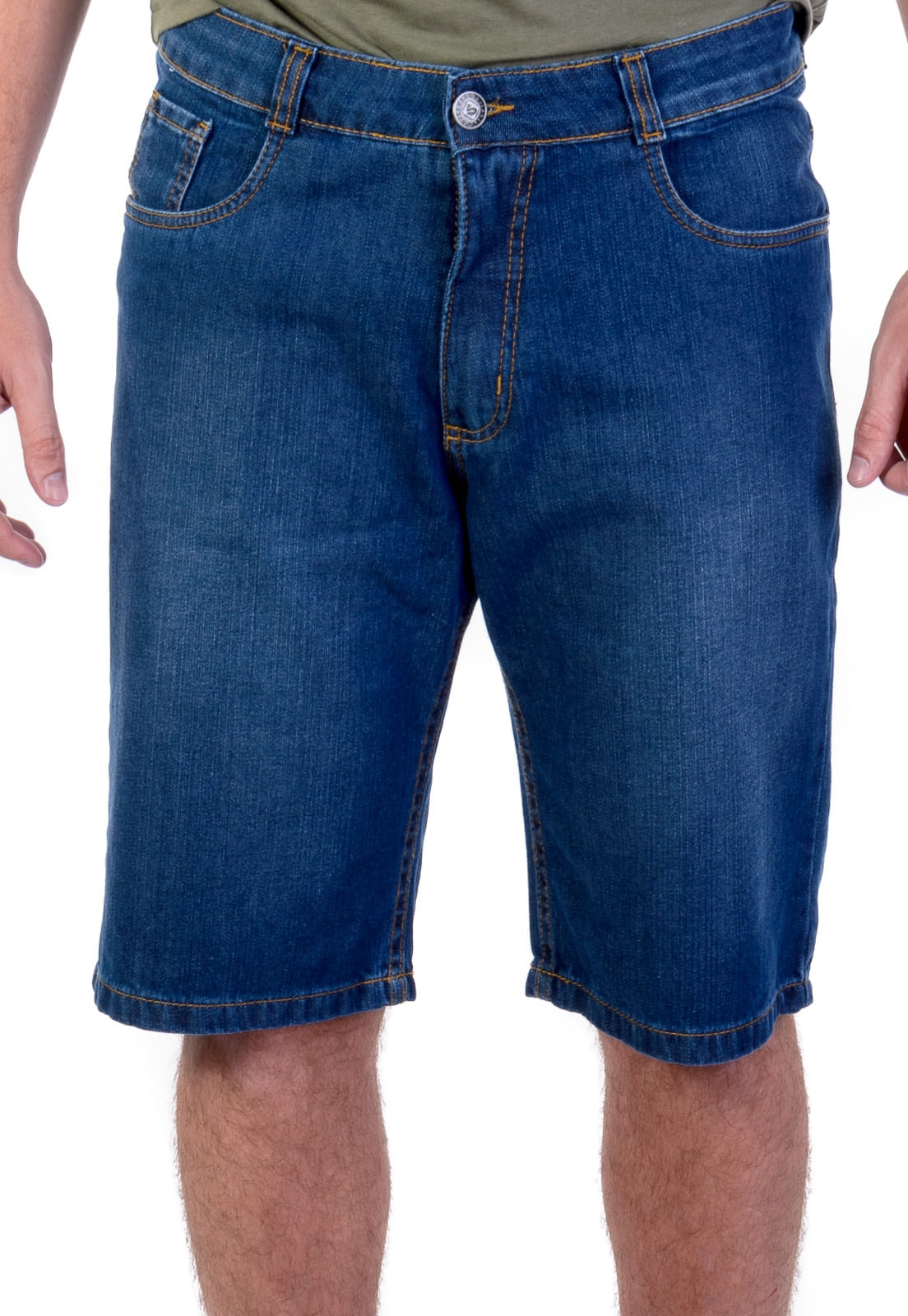 bermuda jeans escura