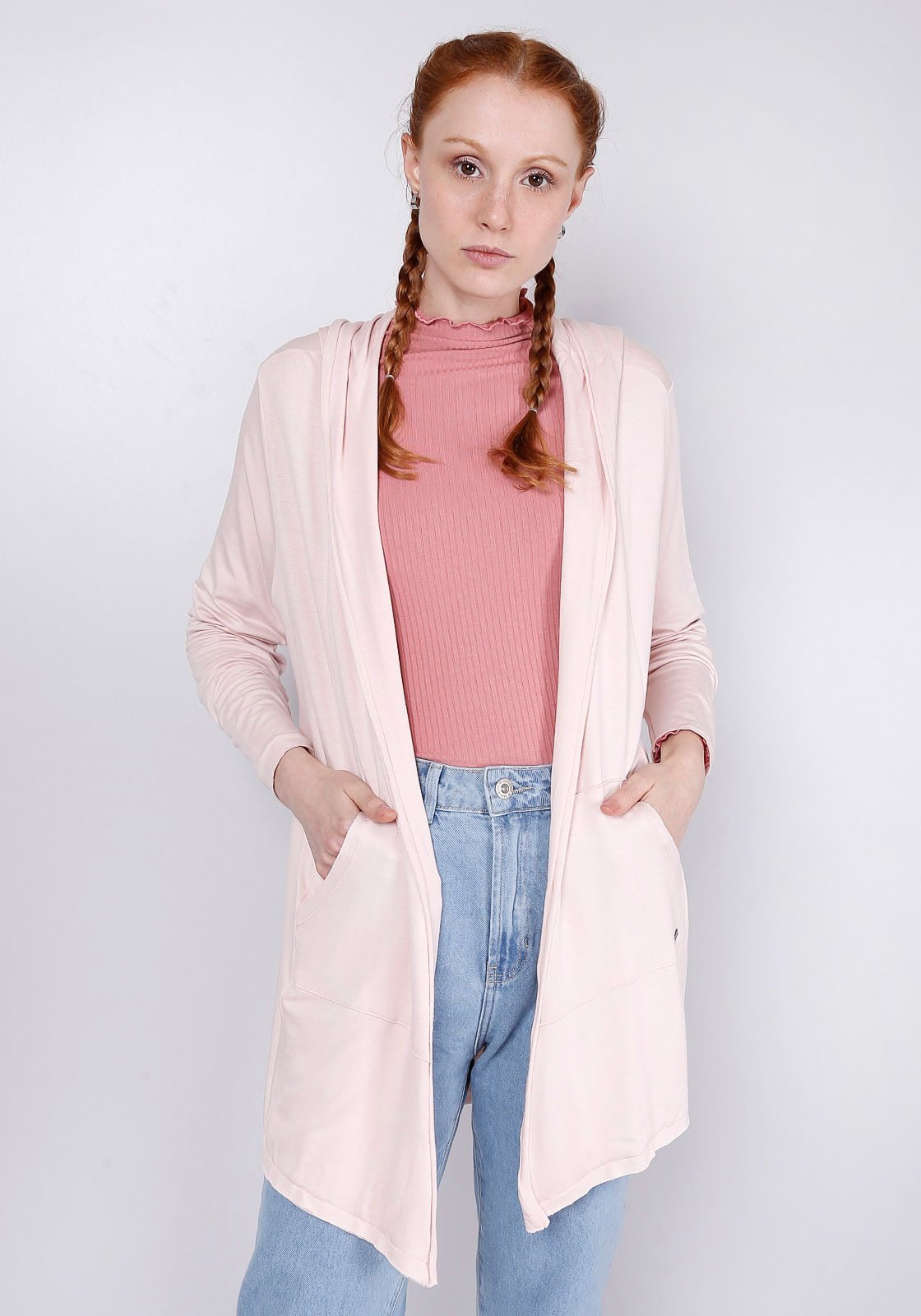 casaco feminino rosa
