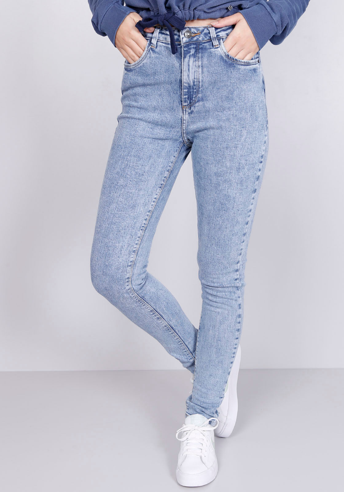 jeans skinny cintura alta