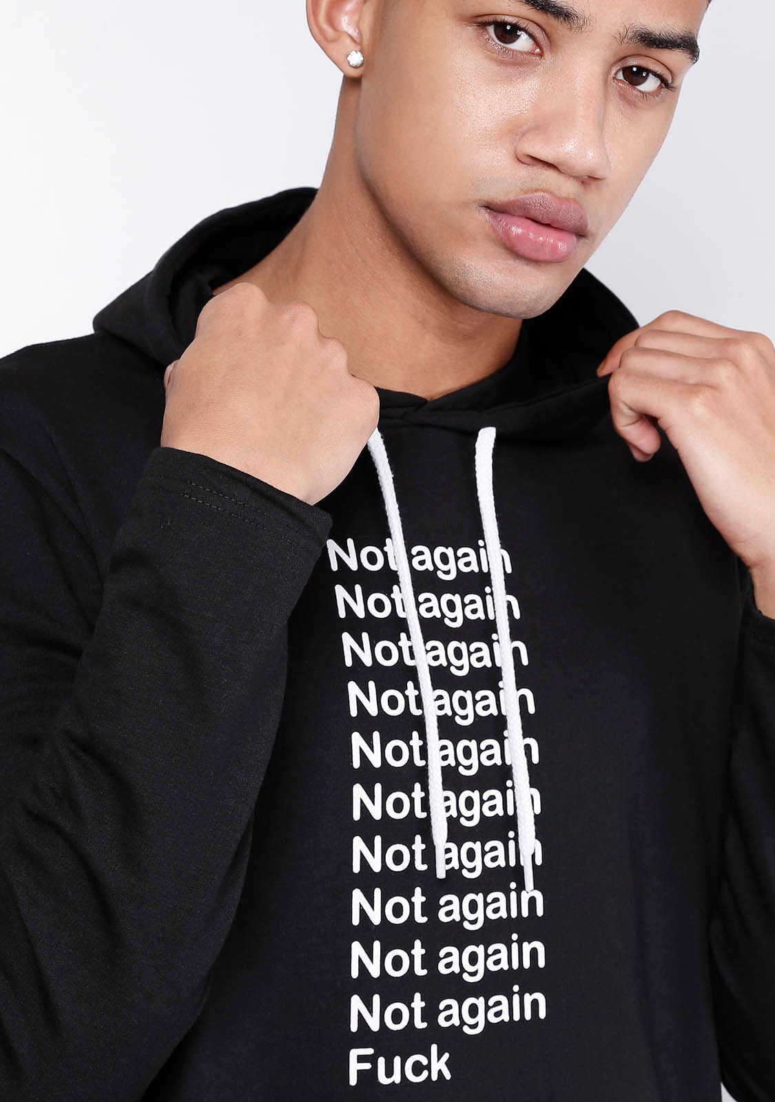 casaco moletinho alongado masculino