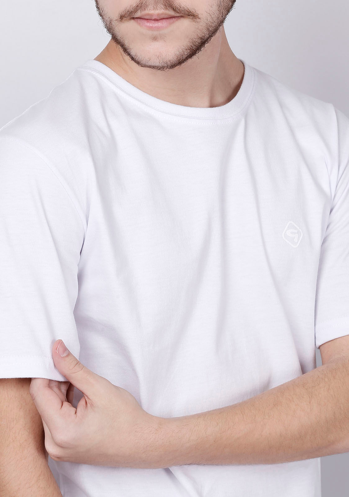 camiseta basica branca masculina