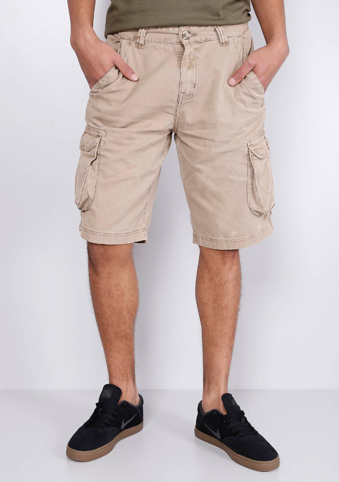 shorts caqui