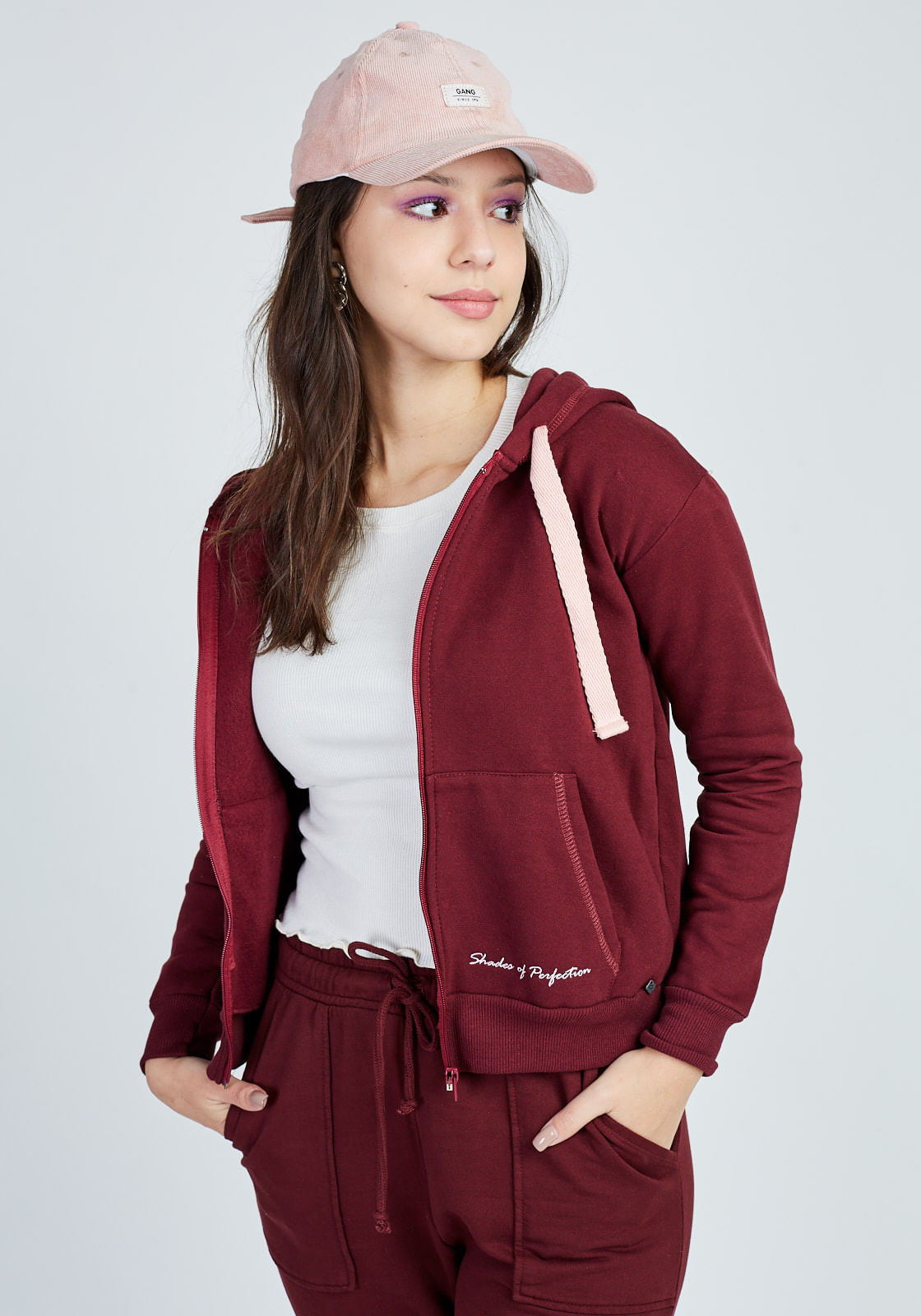 gina tricot velour moletom com capuz