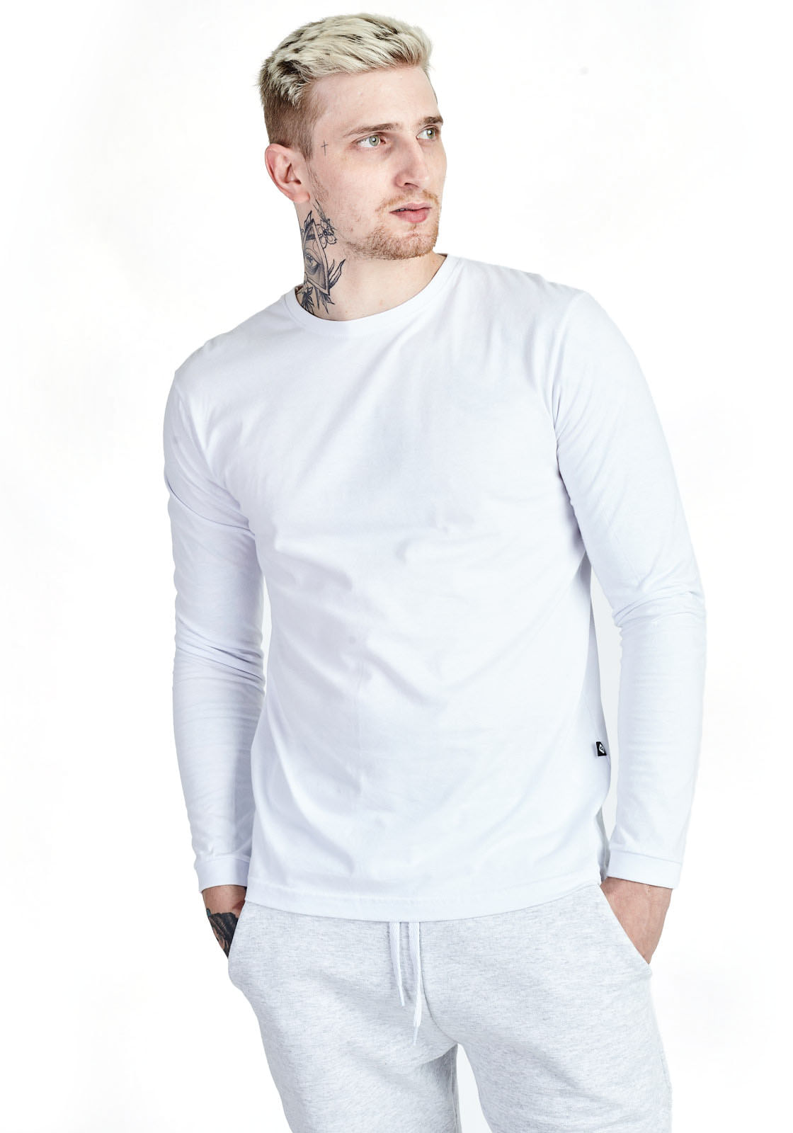 camiseta basica manga comprida masculina