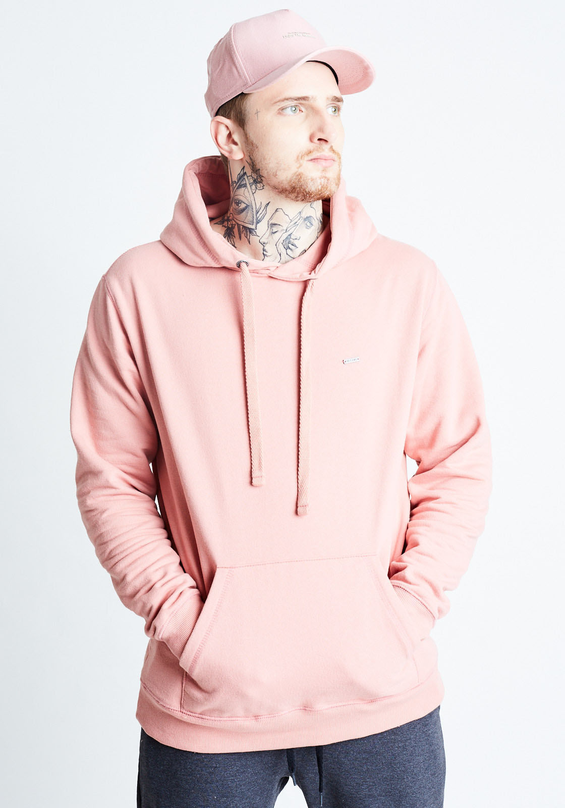 pink polo zip up moletom com capuz