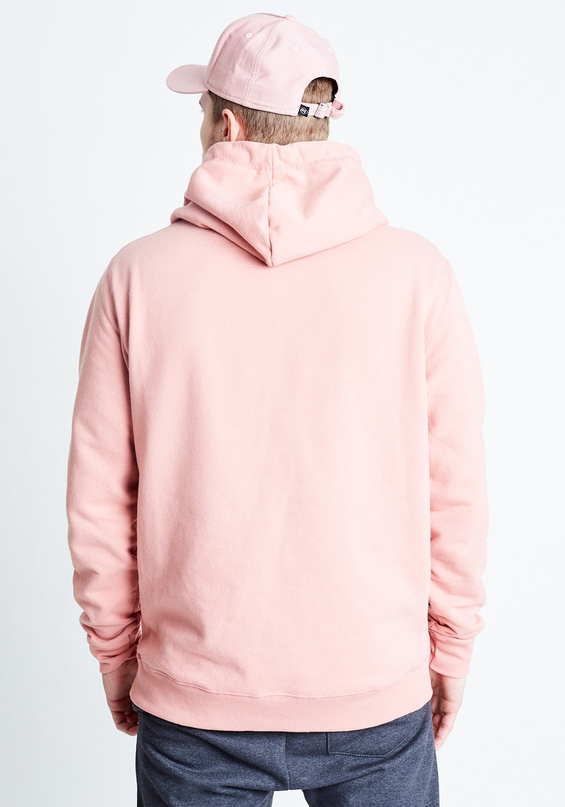 blush pink zip up moletom com capuz