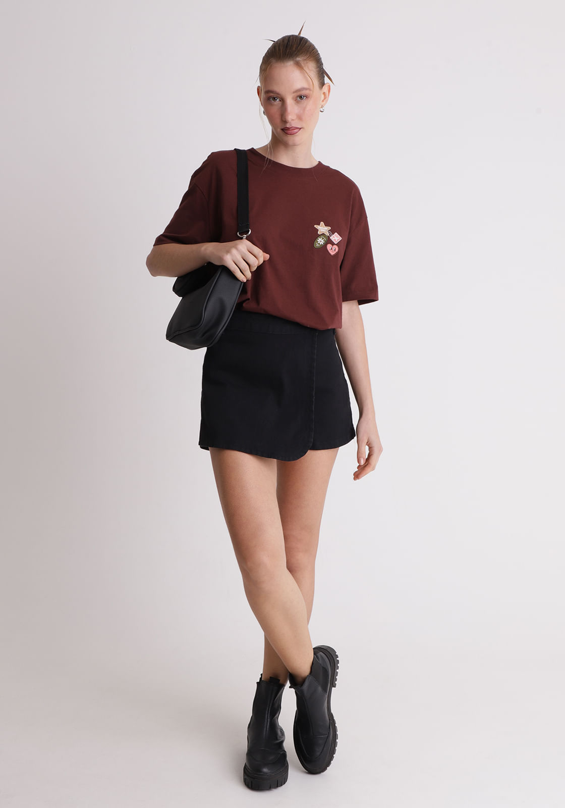 Short saia transpassado