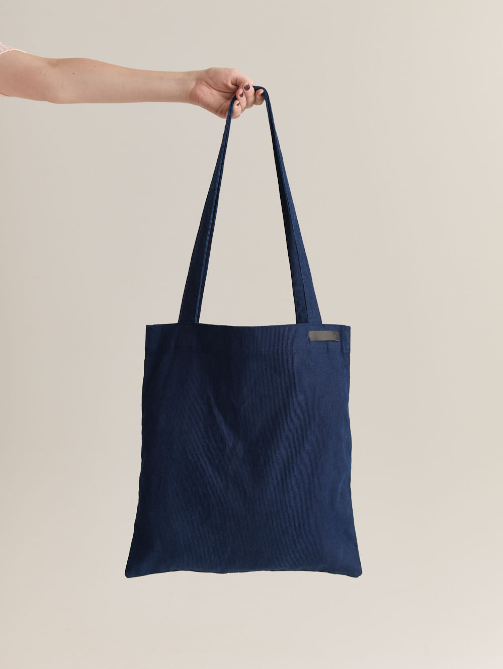 Ecobag em veludo cotele
