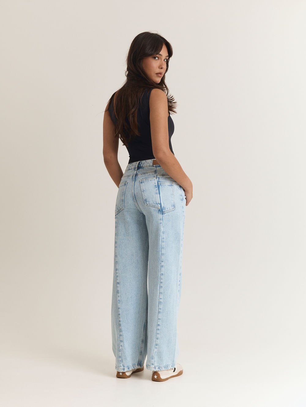 Calça jeans wide leg